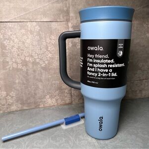 Rainstorm Owala 40oz FreeSip Stainless Steel Straw Tumbler